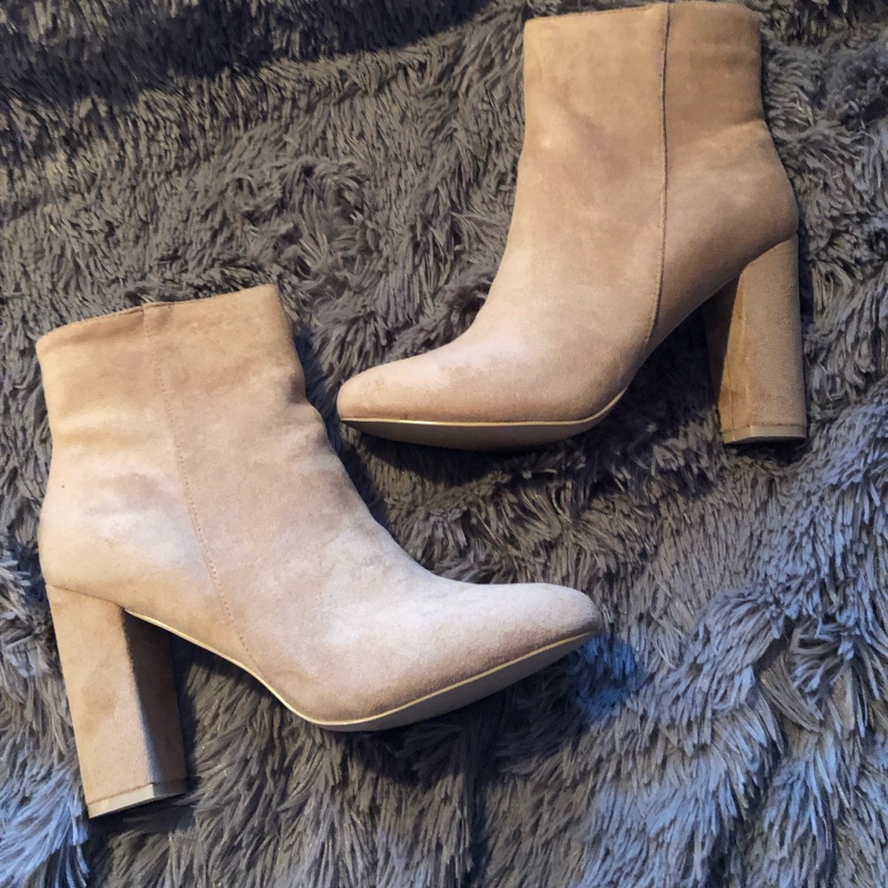 Nude booties